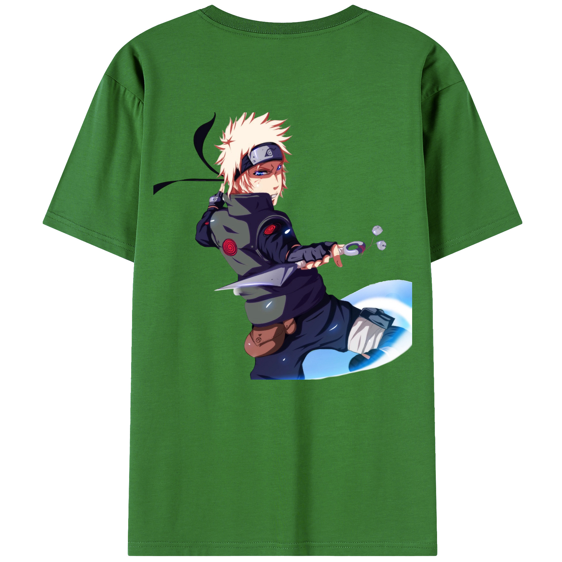 （画像用） NARUTO -ナルト- 波風 ミナト Namikaze Minato レディース半袖Tシャツ(バックプリント)